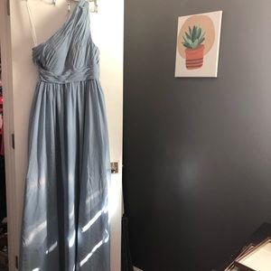 Dusty blue gown
